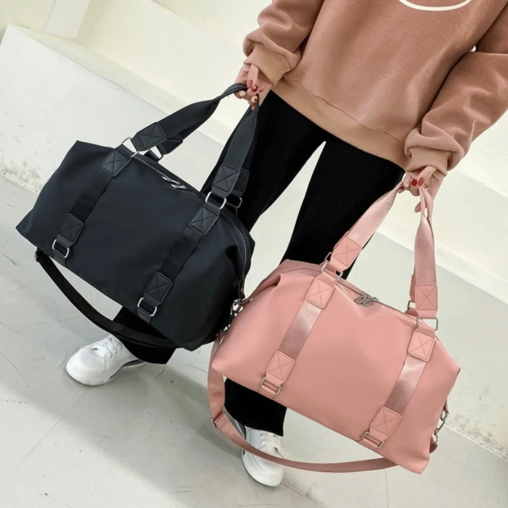 

Solid Color Large Capacity Travel Bag Waterproof Lightweight Yoga Bag Wet Dry Separation Portable Luggage Bag Vacation