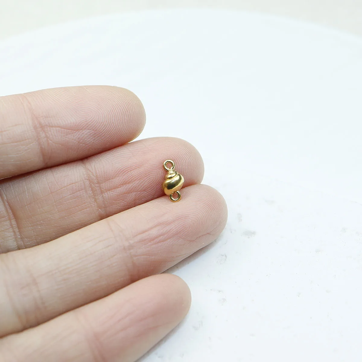 10pcs Stainless Steel Fashion Jewelry Accessory Sea Motif Connector Charms DIY Handcraft Vacuum Plate Waterproof Antiallergic view 6