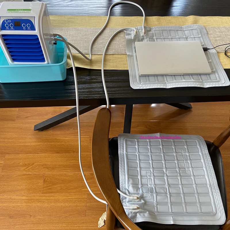

Cooling water cooled seat cushion, heat dissipation device, seat cushion, laptop heat dissipation pad