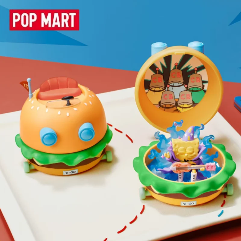 POP MART SpongeBob Krabby Patty Bestsellers Series Genuine Mystery Box Blind Box Guess Bag Toy Doll Desktop Ornaments Collection