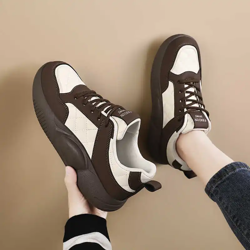 Demi-season Increase Height Orange Heel Women's Green Loafers Womens Shoes Heel Sneakers Sports In Offers Shose Special Use view 5