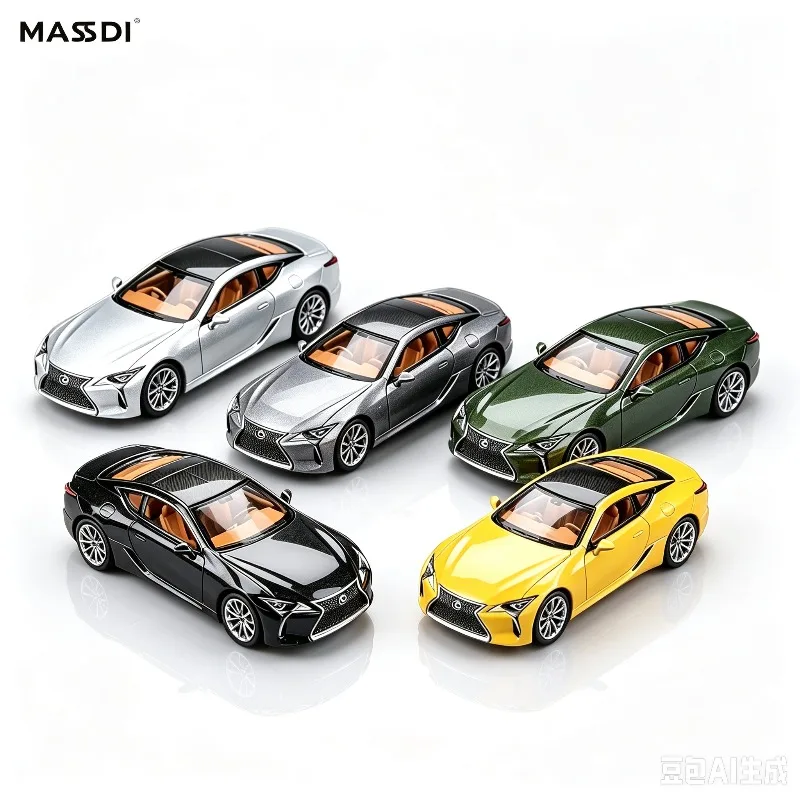 MASSDI1:64 Lexus LS500 model LC500h ultra full collection alloy model, small car proportion ornaments,Hot selling item.