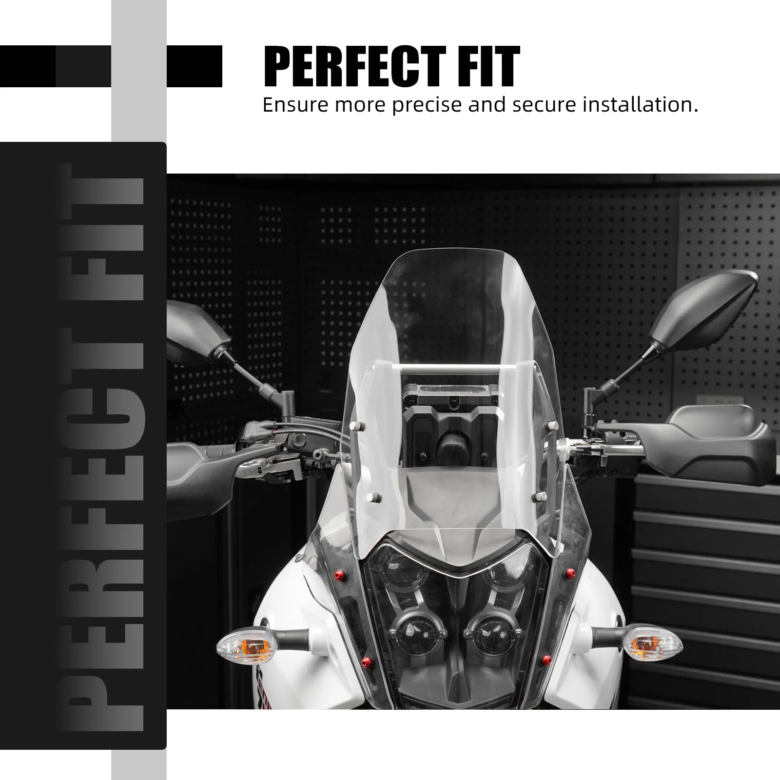 For Yamaha Tenere 700 T700 XTZ700 2019-2024 Windshield Windscreen T7 TENERE700 XTZ700 Tenere 700 T700 Wind Deflector Protector