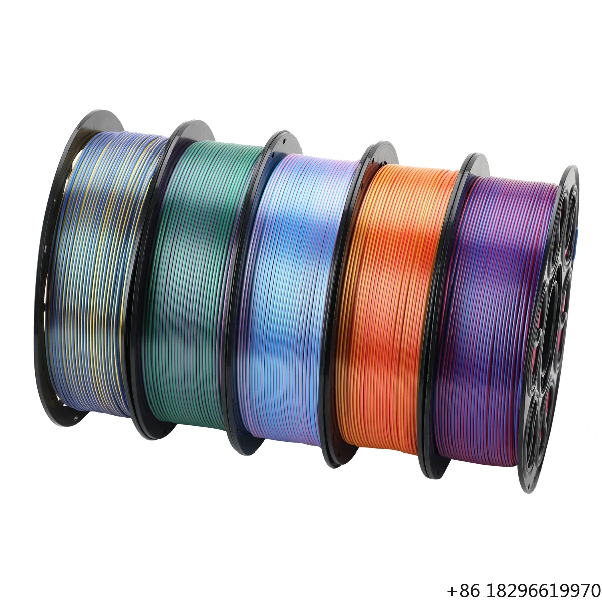 Factory Supply Dual Color Silk PLA 3D Printing Filament 1.75mm/1KG Smooth Output Vibrant Color 3D Printer Consumable