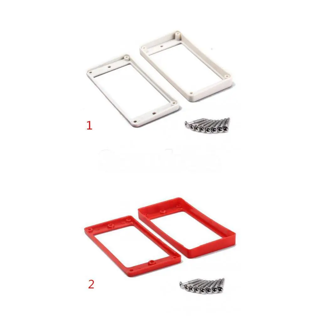 Pieza de guitarra eléctrica, anillo de montaje para pastilla, Material ABS blanco para instrumento Musical estilo LP SG