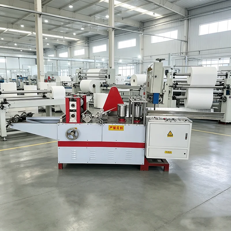 Embossing Napkin Paper Machine Semi Automatic Paper Napkin Manufacturing Folding Machine