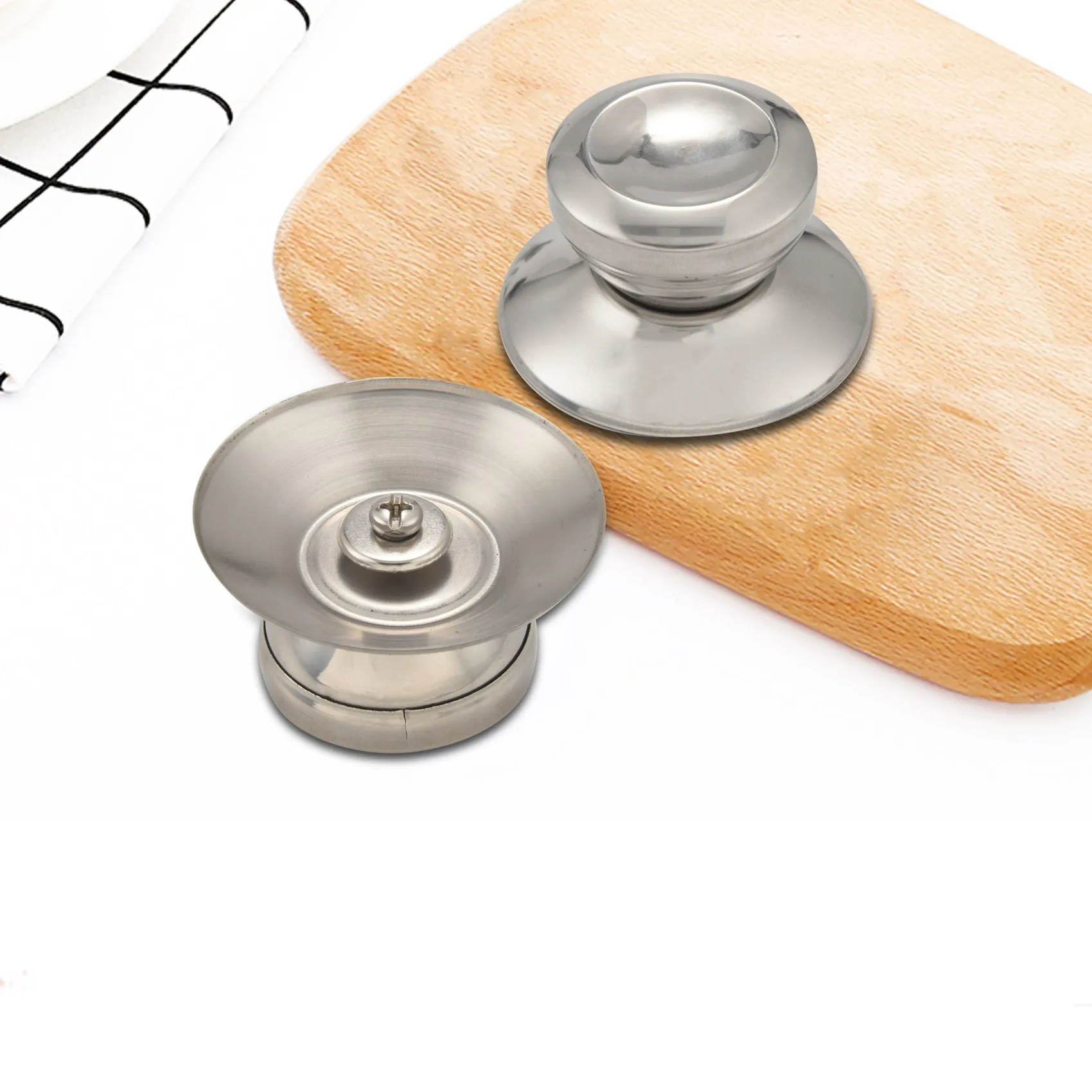 BUY A1649Z2Pcs Pot Lid Knobs Pot Lid Cover Knob Handle Universal Kitchen Cookware Lid Replacement