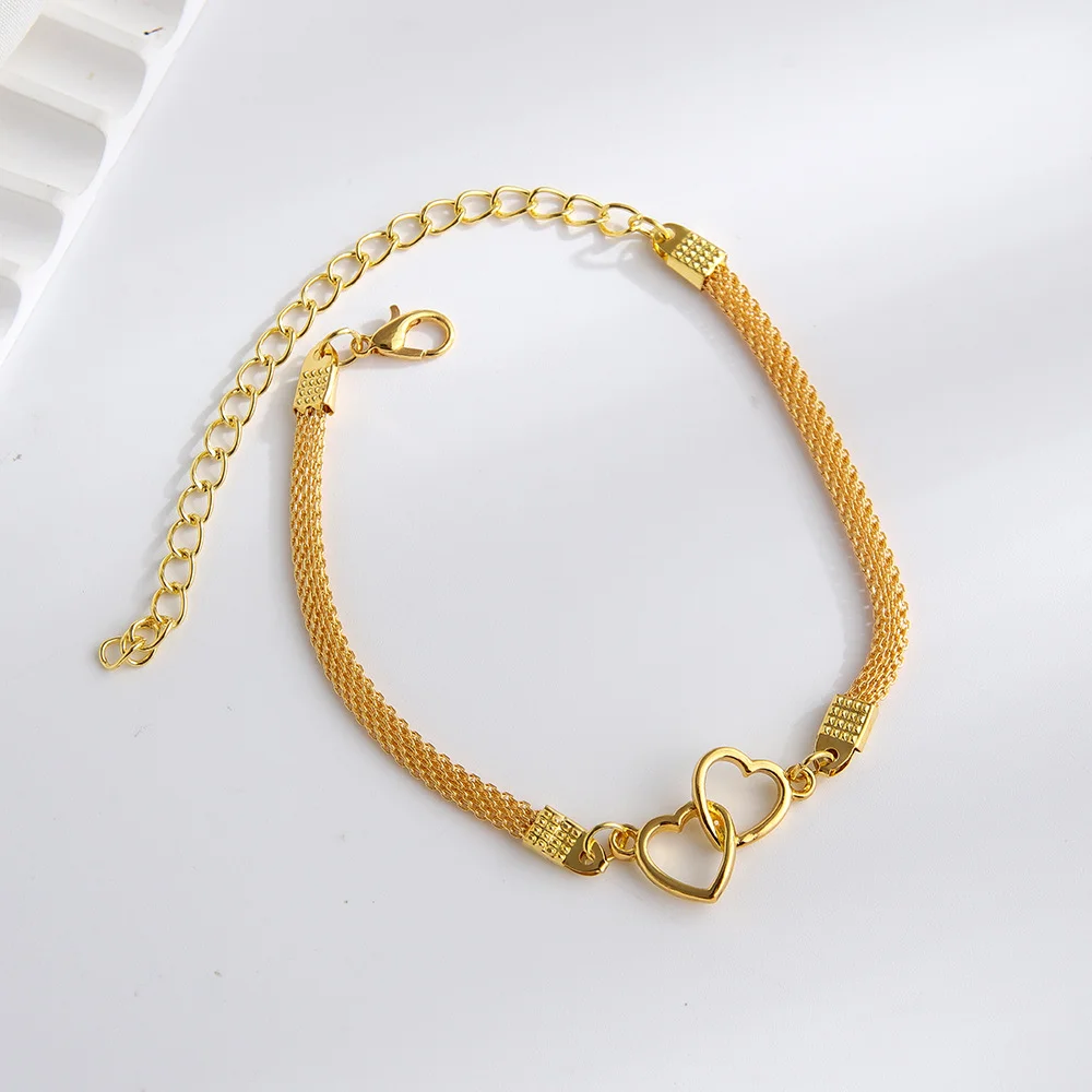 Love Heart Anklet Hollow Female Anklets Leg Bracelet Chain Silver Jewelry Gift Anklet For Gift For  Daily Commuting Exposed