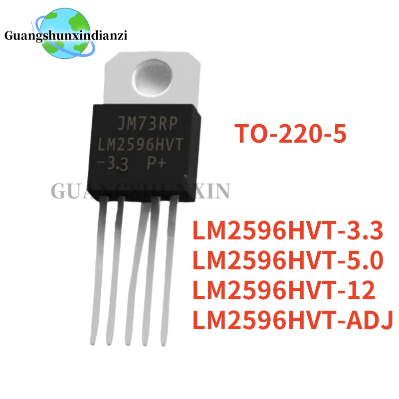 10PCS NEW LM2596HVT-3.3 LM2596HVT-5.0 LM2596HVT-12 LM2596HVT-ADJ TO-220-5 LM2596HVT Switch-mode regulator