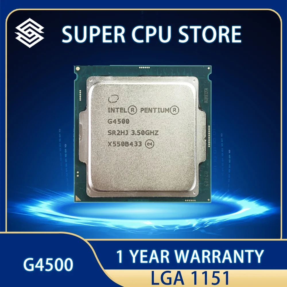 

Intel Celeron G4500 CPU Processor 3.5 GHz Dual-Core Dual-Thread 51W LGA 1151