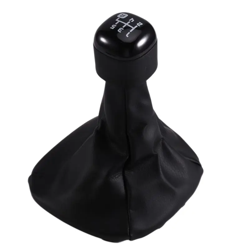 A58X-Gear Shift Head For Fiat For Panda 2012-Black 5-Speed Gear Knob Stick Button 502942700 Replacement Parts