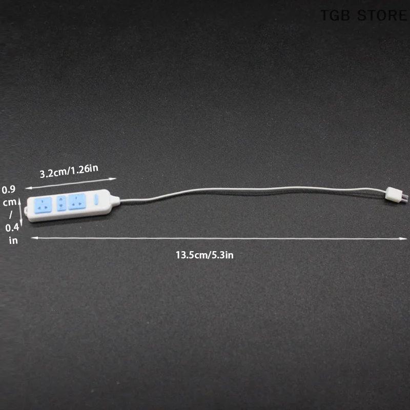 1 個 1/12 ドールハウスソケットケーブル付きモデル家電アクセサリードールハウス装飾子供ふり遊びおもちゃ