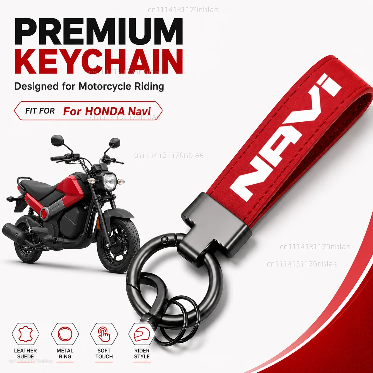 Llavero de cuero de alta calidad para motocicleta, llavero para HONDA DREAMWING Navi 110 Navi 2016-2022, accesorios para Moto