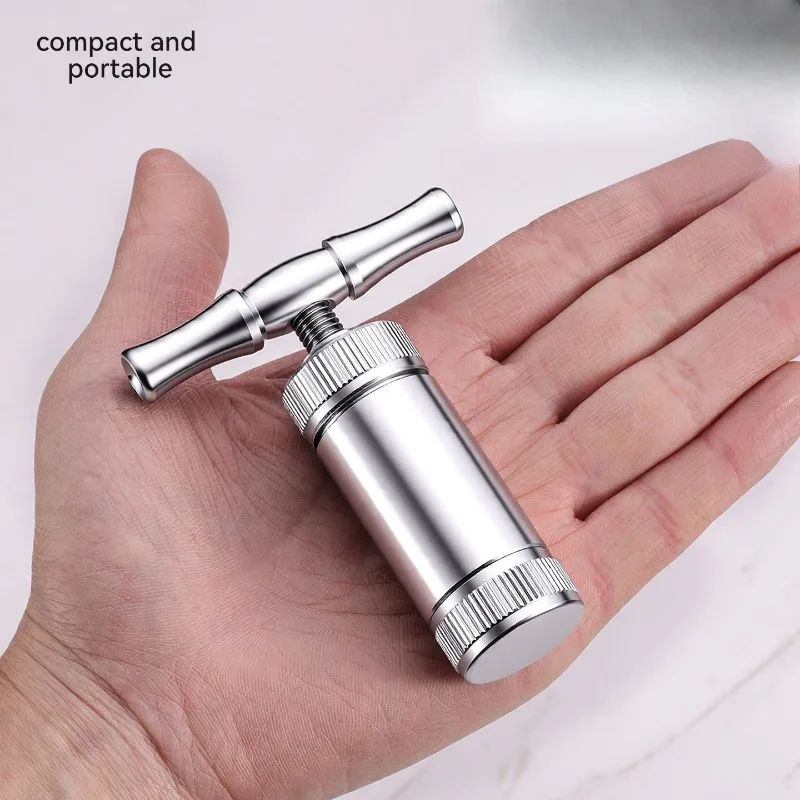 T‑Type Aluminum Alloy Smoke Press, Compact Portable Labor‑Saving