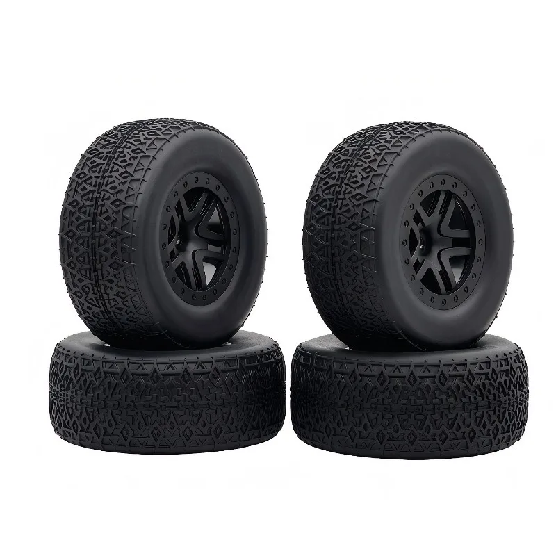 Universal 1/10 Scale RC Short Course Truck Tires Floatable Monster Truck Off-Road Tyres for Snow Beach Sand Digging