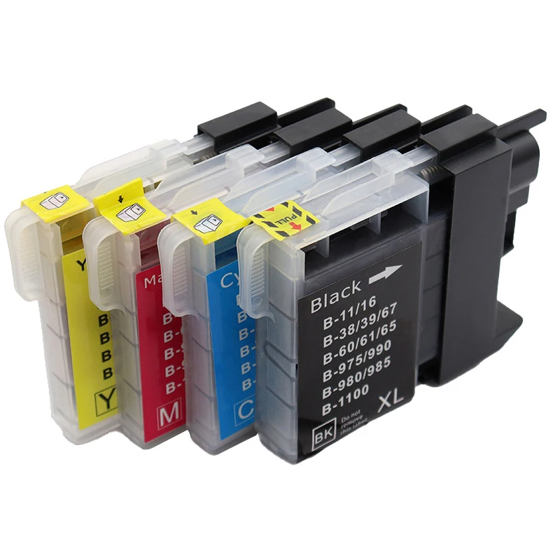 LC38 LC39 LC61 LC65 LC980 LC985 LC990 LC1100 Ink Cartridge for Brother DCP-J125 185C 195C J315W DCP-145C 185C 385C 535 Printer