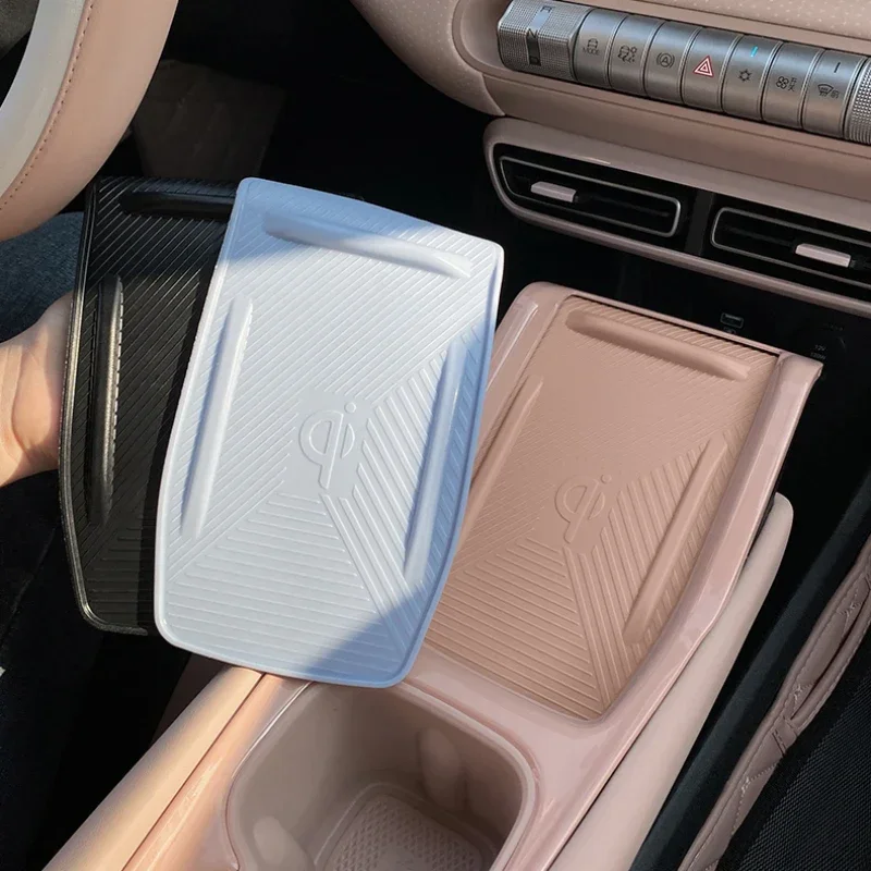 Car Wireless Charging Anti-slip Mat Interior Supplies Central Control Door Slot Mat For BYD Seagull Car Interior Accessories