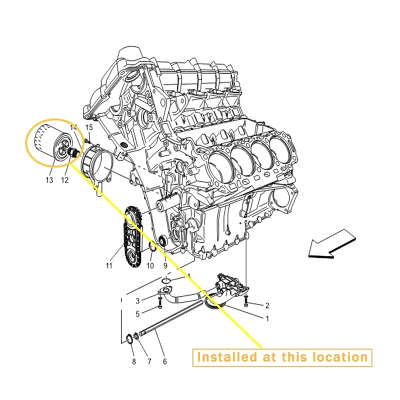 

A90Q-автомобильный масляный фильтр 280459/289571 для Ferrari и Maserati Quattroporte Granturismo 2007-2013, аксессуары