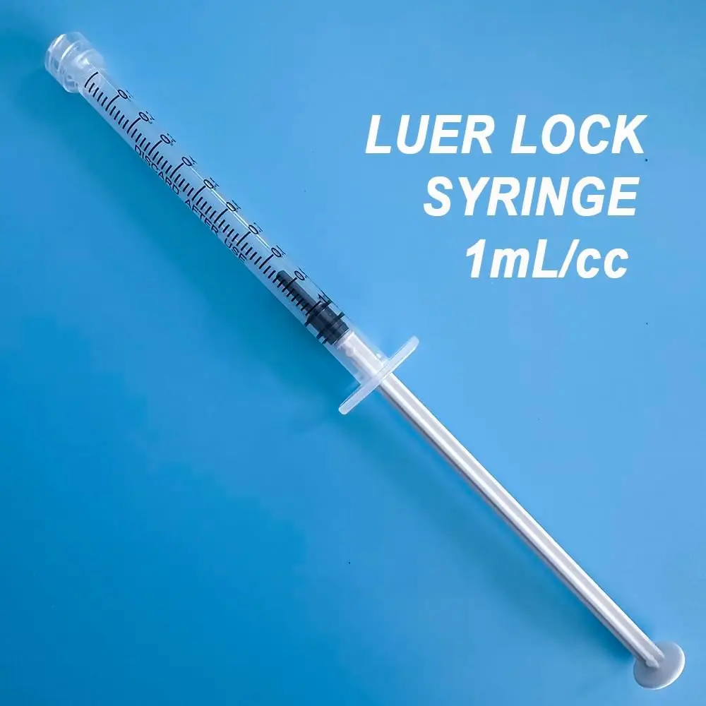 100/50/20er Pack 1mL Luer-Lock-Spritze (ohne Nadel) | Steril & Einzeln verpackt für den professionellen, industriellen und privaten Gebrauch – Detail 5