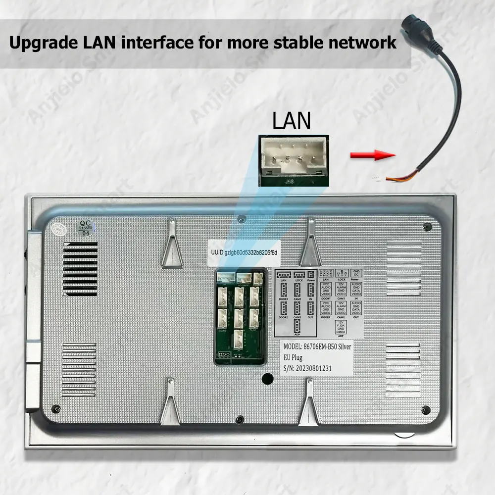 7-дюймовый умный Wi-Fi видеодомофон Tuya с камерой, интерком для дома 1080P