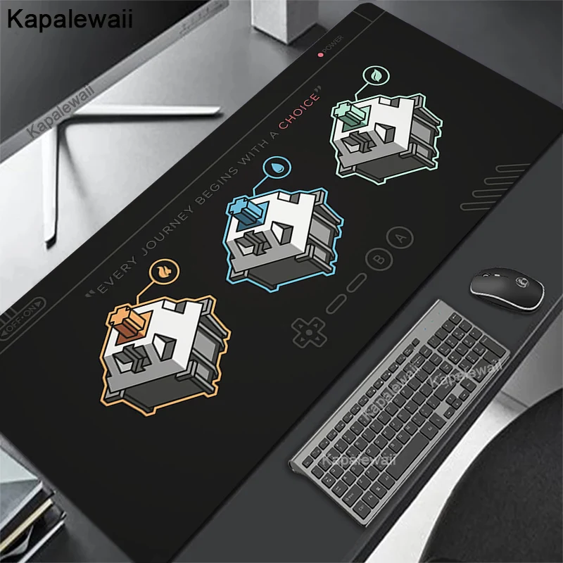 Switch Pad Green Mouse Pad Xl Art Sushi Suitchi Deskmat Shaft Mechanical Keyboard Personalized Mousepad Company Rubber Table Mat