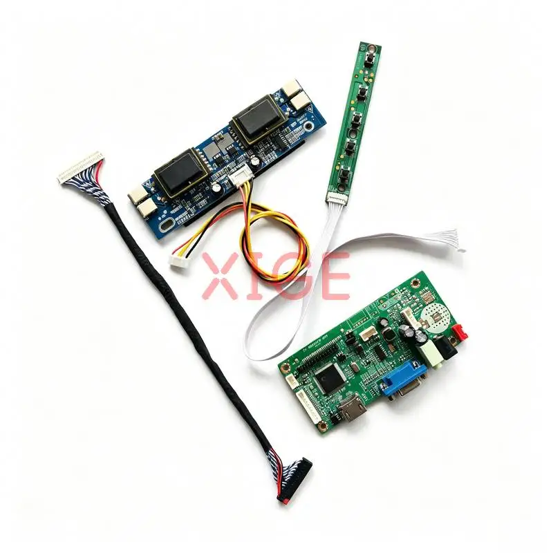 Display Drive Controller Board Fit M170EG02 M170EU01 M170EG01 M170EN07 1280*1024 1280x1024 4-CCFL 30 Pins LVDS VGA+HDMI Kit DIY