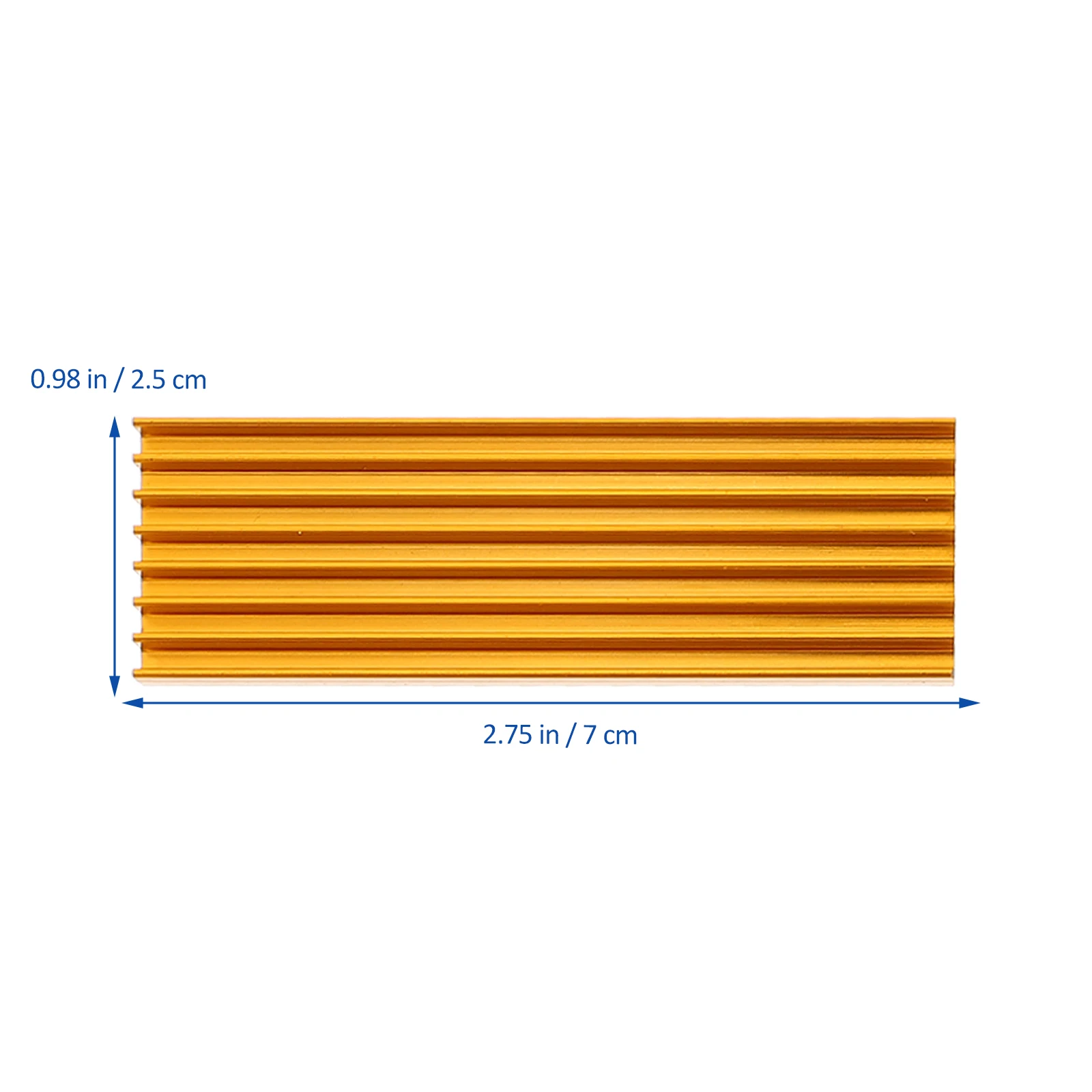 

2 Sets SSD Heat Sink Cooler Fin Aluminum Radiator Heating Metal Computer Accessory High Speed Solid State Drive
