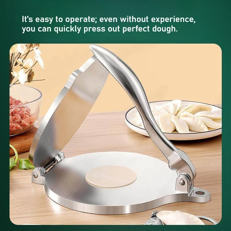 16cm/20cm Tortilla Press Aluminum Dough Press for Tortillas Roti Chapati Dough Pressing Tool Dumpling Wrapper Mold