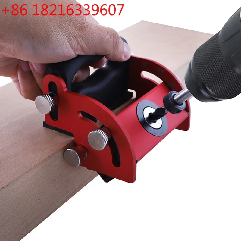 YAO Woodworking Drilling Positioner Oblique Hole Locator Pocket Hole Jig Center Line Dowel Jig Tool for Splicing Wooden Board