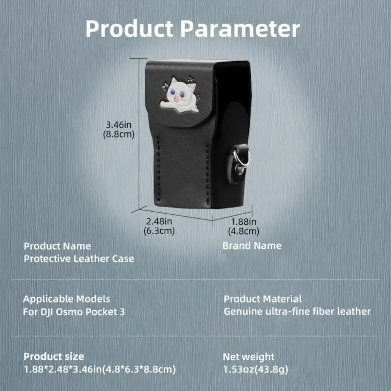 H37B لجيب 3 حالة جلدية واقية وغطاء واقي خدش الحبل