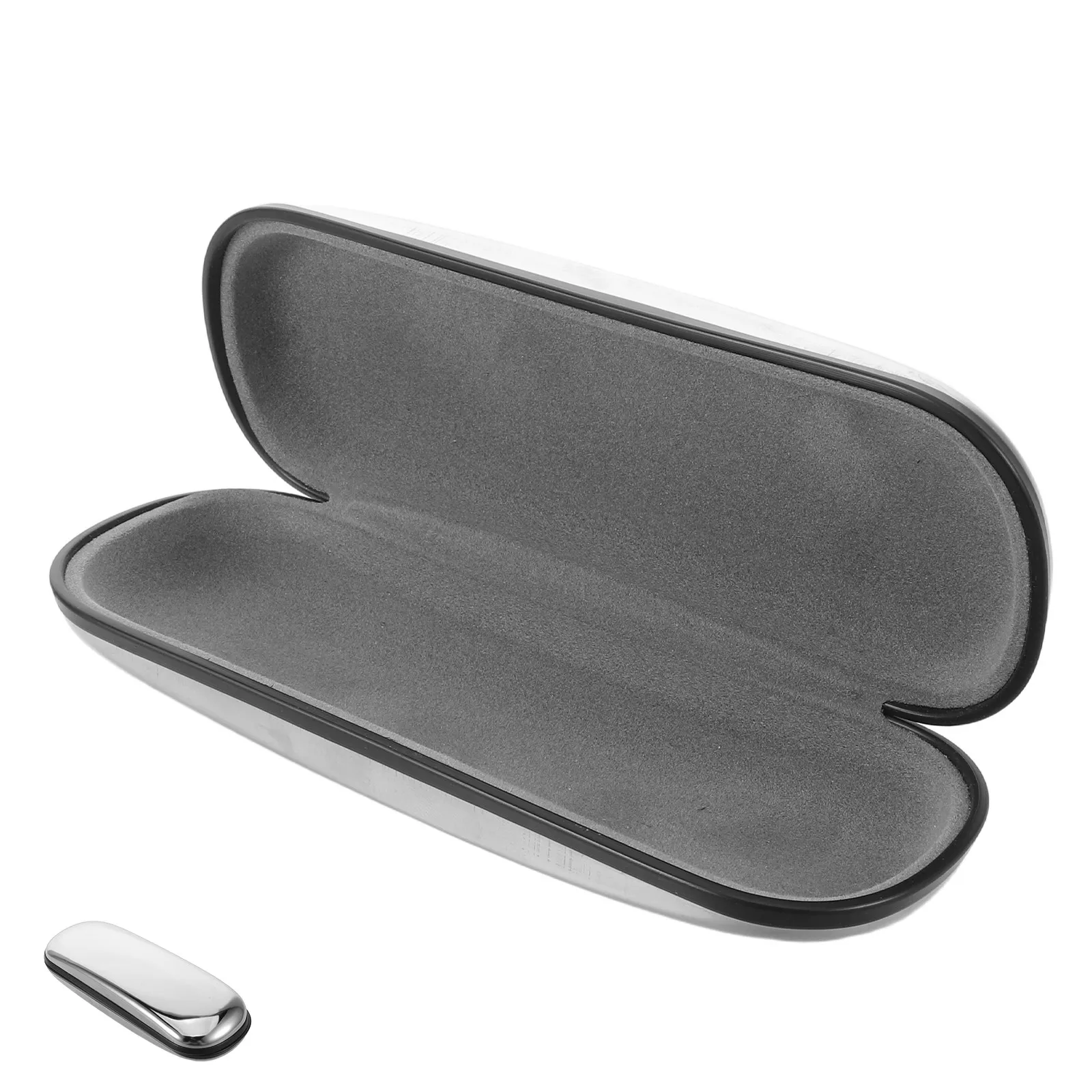 Metal Hard Shell Eyeglass Case Portable Lightweight Protective Glasses Carrying Case Travel Hardcase Eyewear Organizer