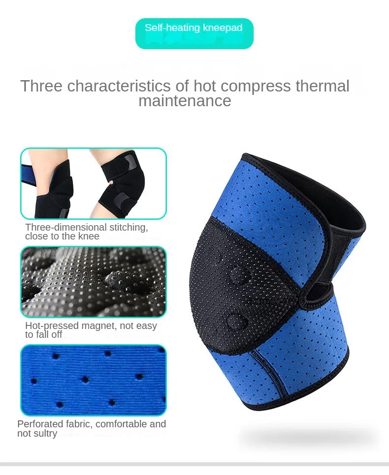 Moxa Grass Knee Protector Warm Old Cold Leg Heat Moxibustion Leg Protector Cover Self Heating Magnet Sports Knee Protector Fever