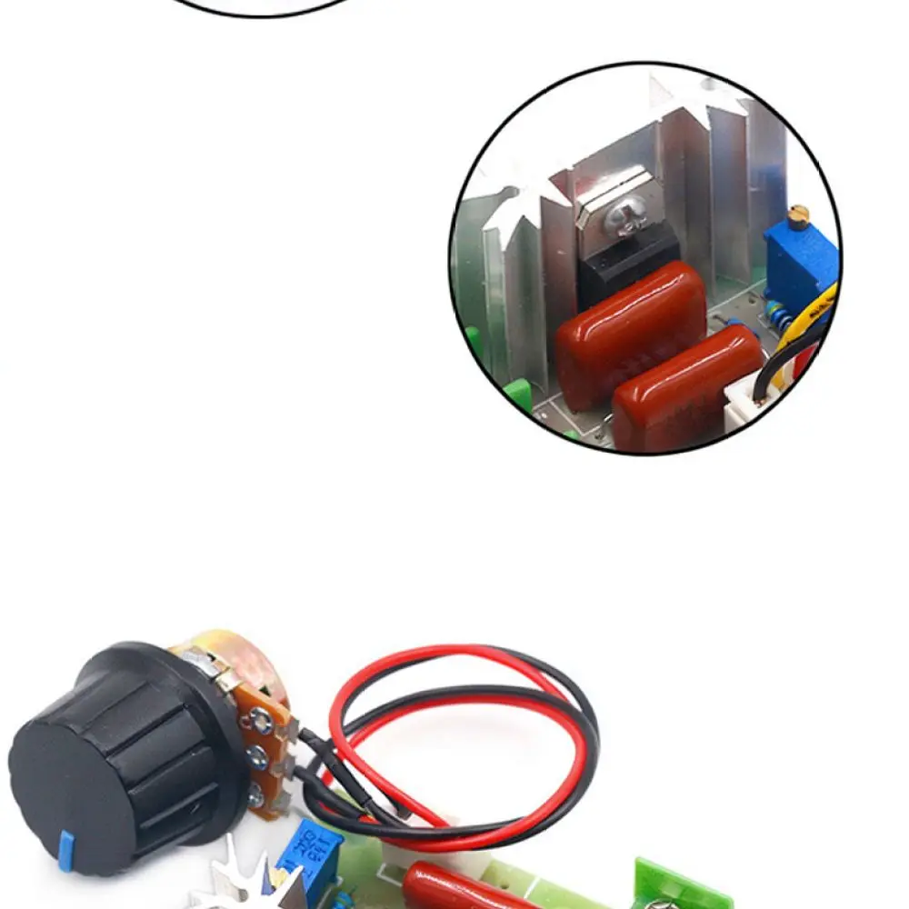 Electronic SCR Speed Controller Module 4000W 220V Voltage Regulator For Light Dimming Temperature Control Industrial Appliances