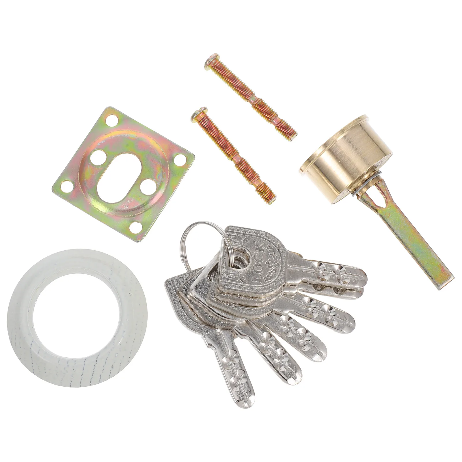 

1Set Universal Copper Lock Core Sturdy Security Easy Installation Anti Pry Structure Smooth Operation Door Deadbolt Cylinder