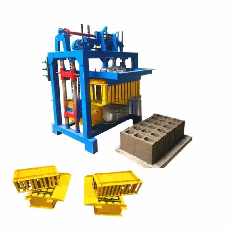 Easy Operation Customizable Mobile Hand Push Hollow Concrete Brick Making Machine