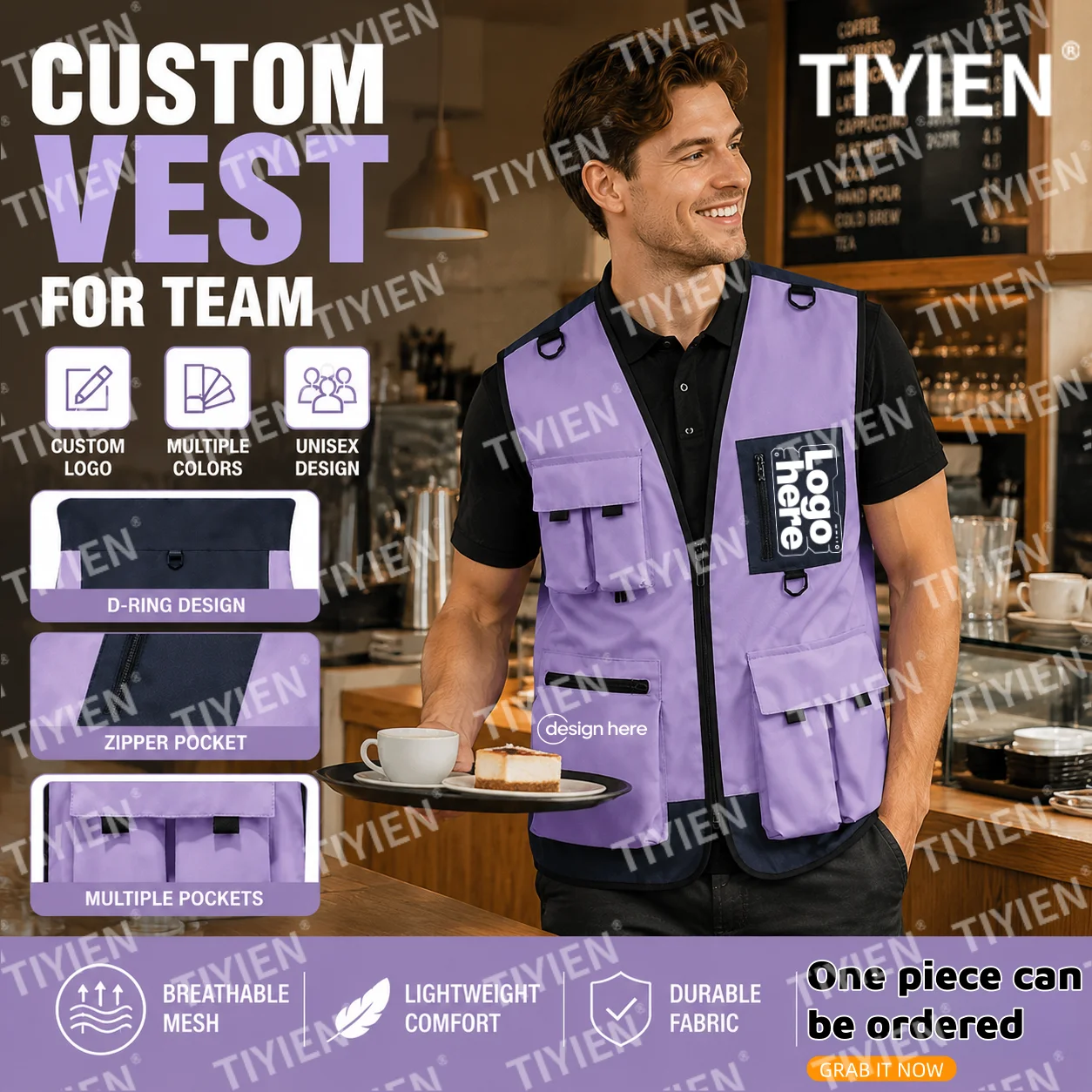 2026-spring-summer-custom-logo-printed-multi-pocket-safari-style-work-vest-four-seasons-multiple-colors-v-neck-outdoor-waistcoat