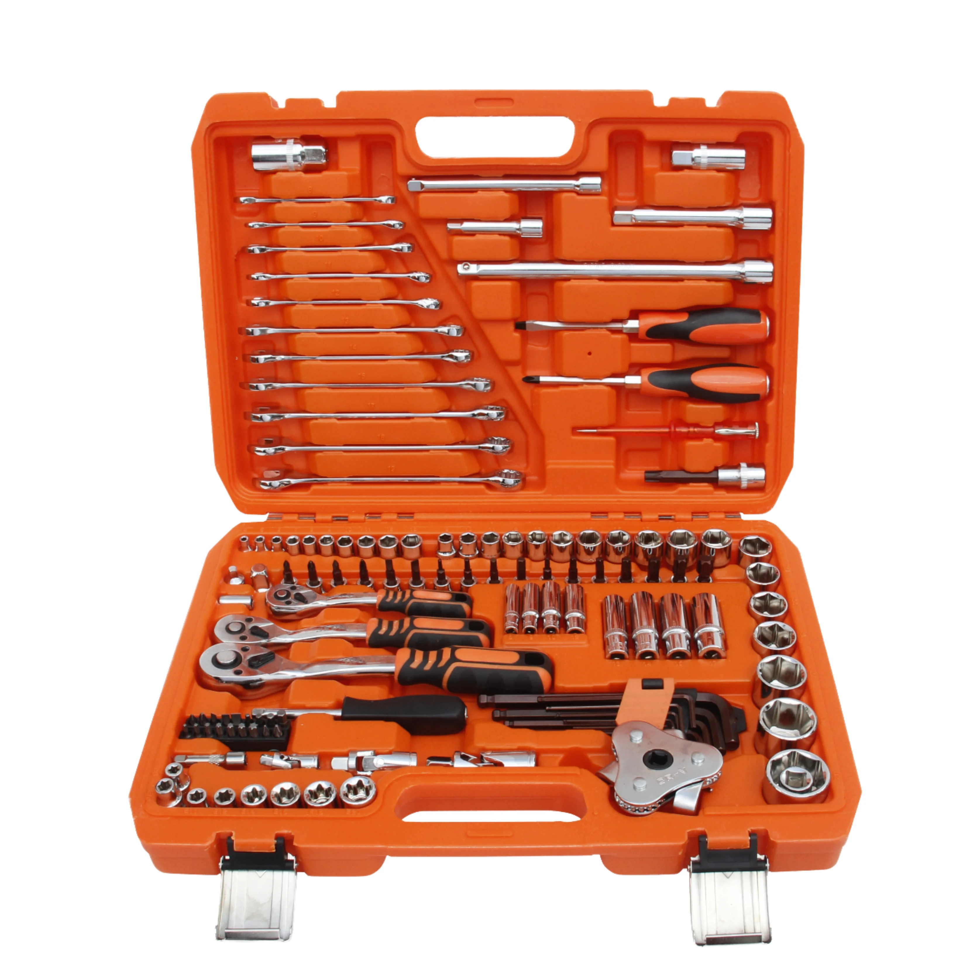 121pcs Cr-V Mechanic Ratchet Wrench Socket Combination Tool Set OEM Customizable Hand Repair Kits For Cars Motorcycles Bicycles