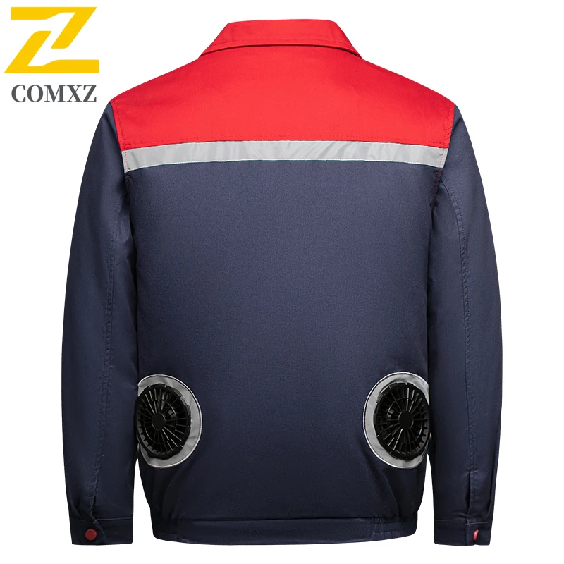 Summer Fan Vest Jacket Men's Technology Rechargeable Cooling Air Conditioning Clothes Fishing Smart Heat Prevention Work Coat