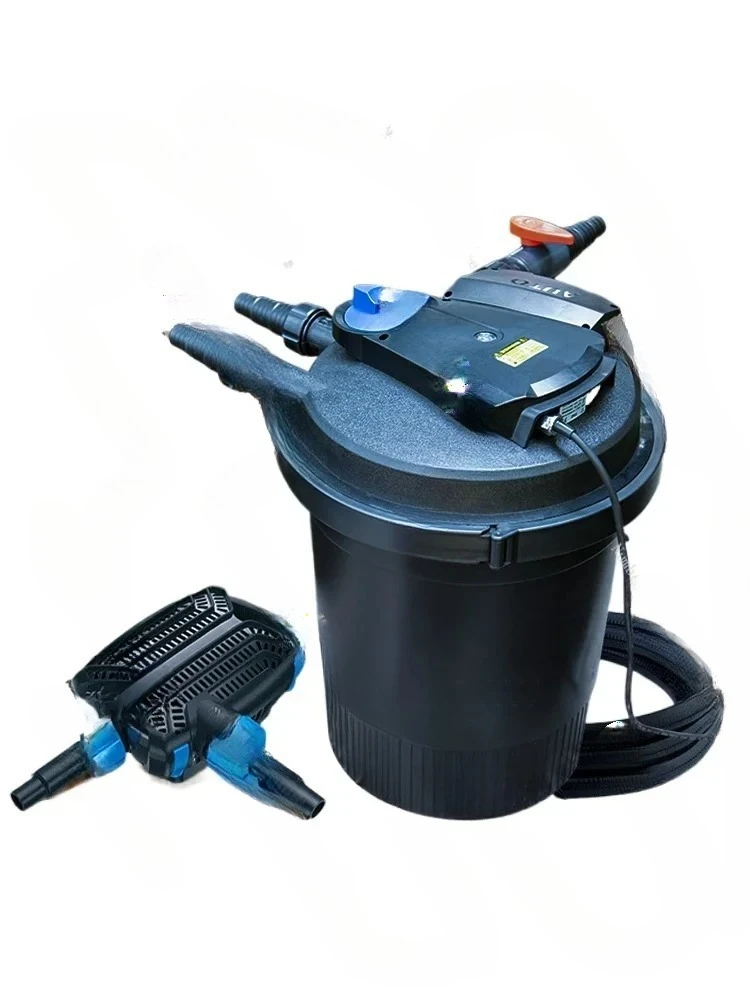 Fish Pond Filter Outdoor Pool Filter Box Purification Bucket Pond Water Circulation System
