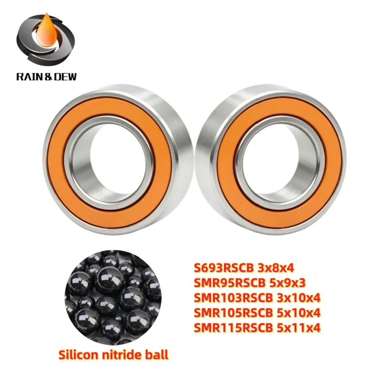 2PCS Hybrid Ceramic Bearing Stainless bait casting Spinning Fishing Reel Miniature Ball Bearing 3x8x4 3x10x4 5x9x3 5x10x4 5x11x4