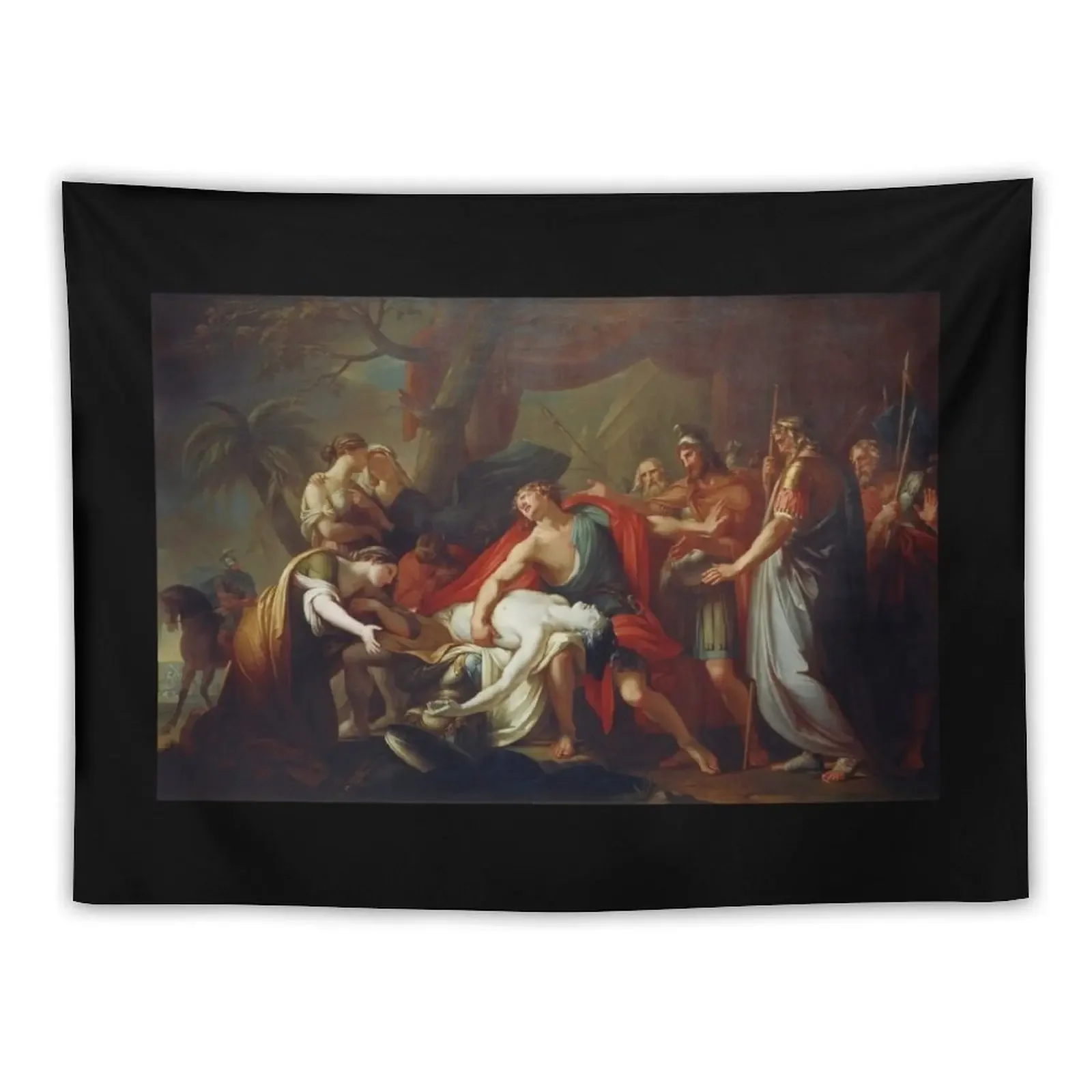 achilles lamenting the death of patroclus Tapestry House Decoration Cute Room Decor Aesthetic Room Decorations Tapestry