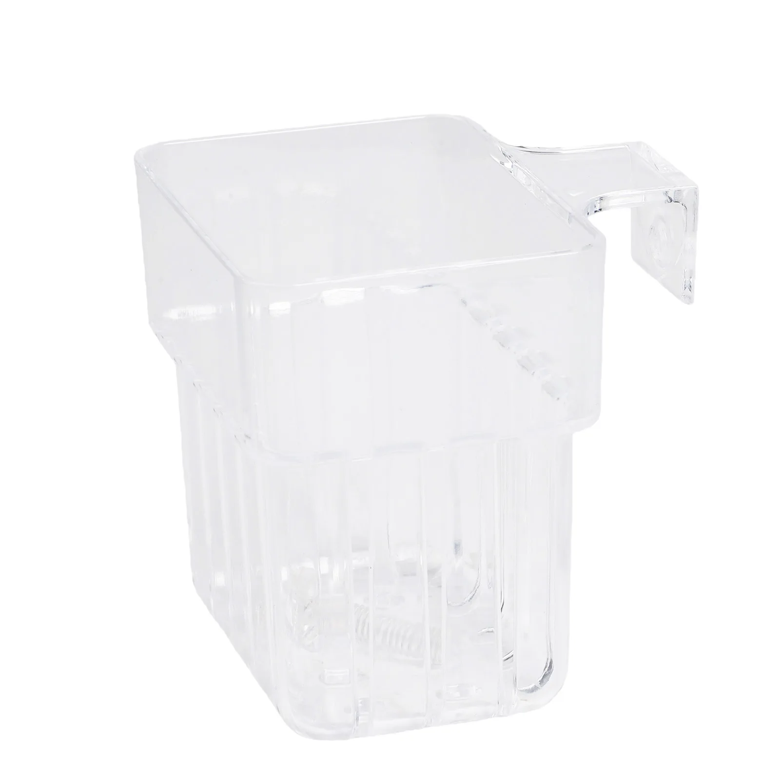 8 Pcs Clear Aquarium Plant Pot Holder with Hook for Hanging Aquatic Plants Fish Tank Basket Promotes Plant Growth