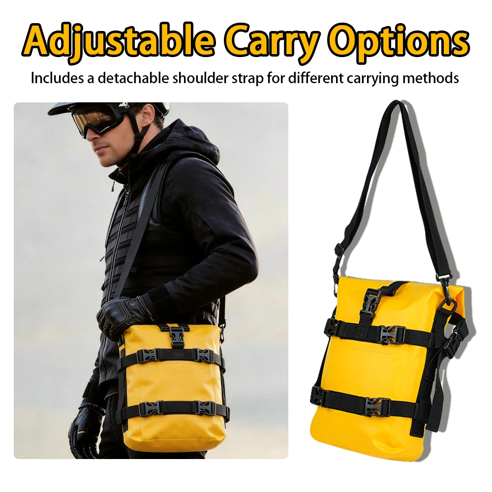 6L Waterproof Motorcycle Frame Crash Bar Storage Bag Side Bumper Tool Pouch For CRF1100L Africa Twin Adventure Sports CRF1000L