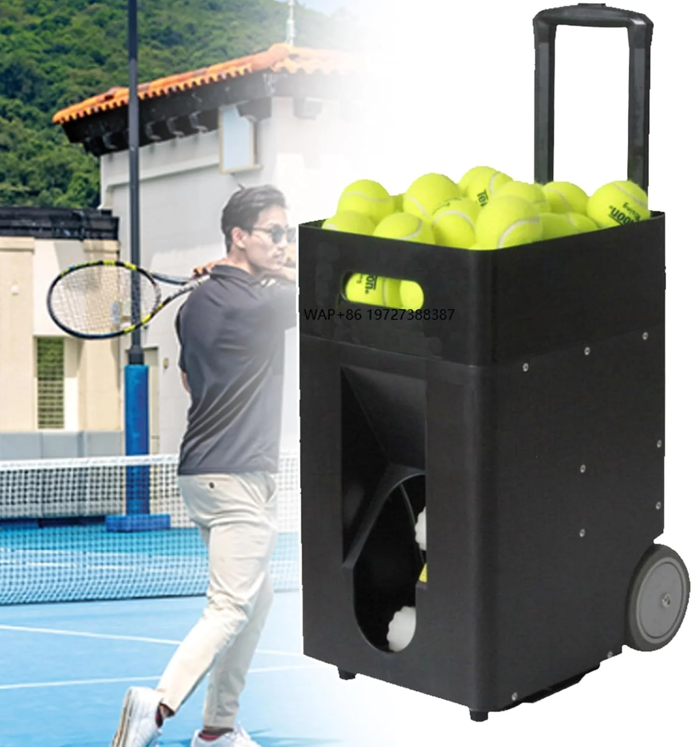 Professional Multi-Angle Electric Pickleball Ball Shooter Machine - Adjustable Toss Speed & Frequency for Training
