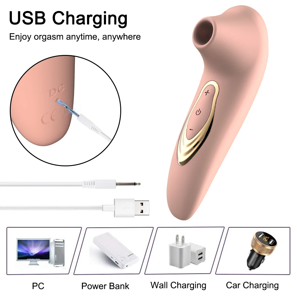 Powerful Sucker Vibrator for Female Clitoris Vagina Sucking Clit Nipple Oral Vacuum Stimulator Massager for Women Adults Sex Toy