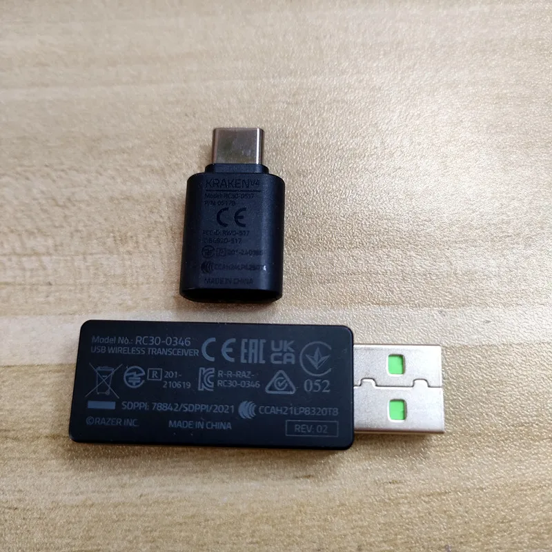 Wireless Headset USB Dongle Receiver Adapter for Razer Kraken V3 Pro（RZ04-03460），Kraken V4（ RZ04-0517）