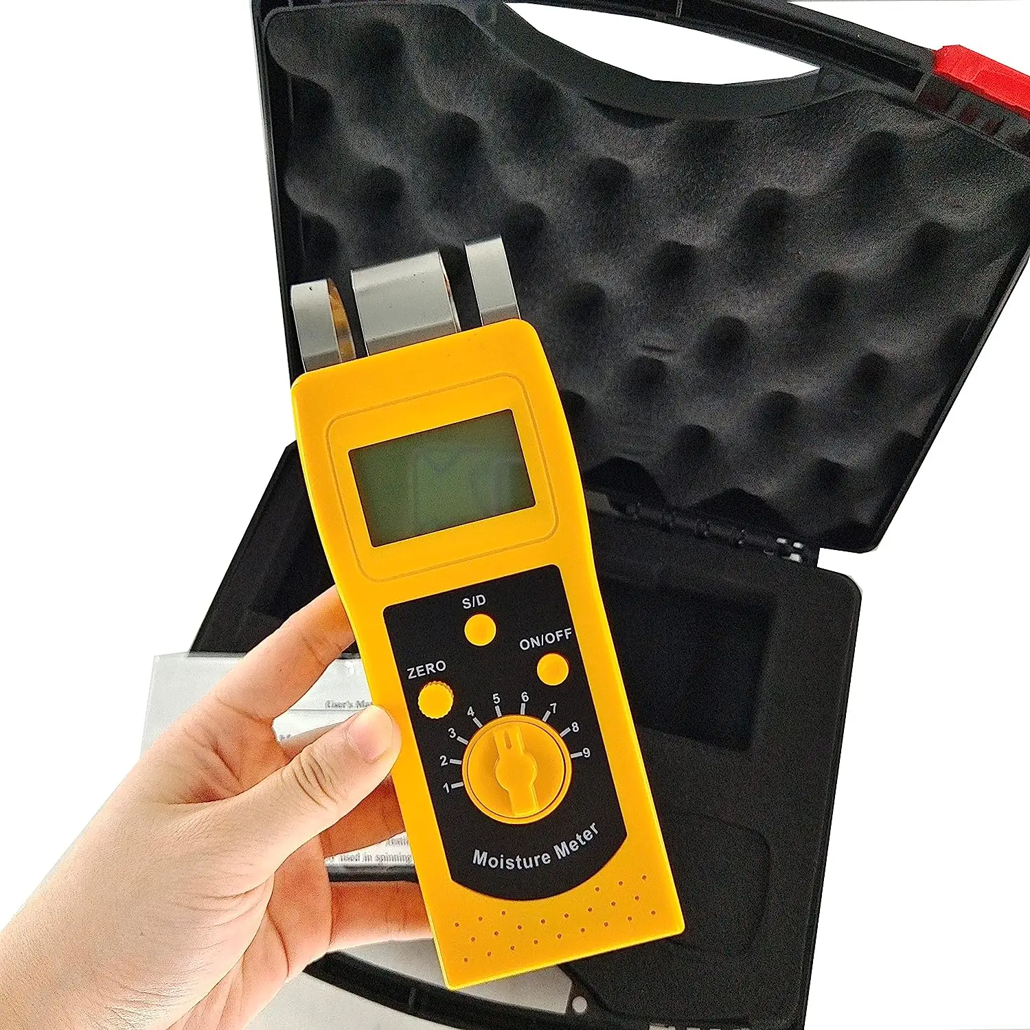 Digital Paper & Carton Moisture Meter Corrugated  Paper Cartons Paper Rolls Moisture Tester With Range: 0-99%