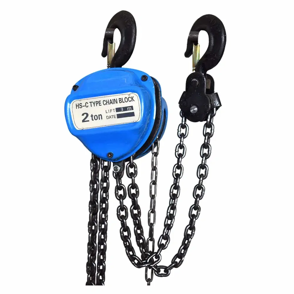 0.5 5 Ton Hand Handling Chain Lever Hoist O Block Chain Hoists