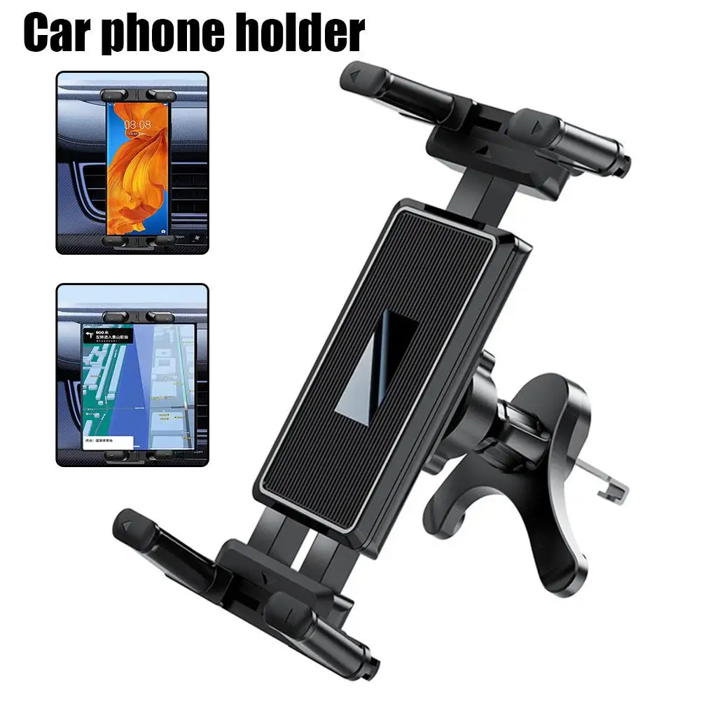 

Universal Car Phone Holder Foldable Tablet Stand Non-slip Car Interior Vent Mobile Navigation Air Phone Clip Accessories GP T2P7