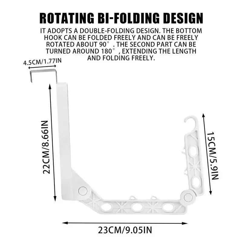 Foldable Wall-mounted Door Hook Coat Rack Pendant Storage Home Accessories Kitchen Bathroom Bedroom Storage Rack Tools